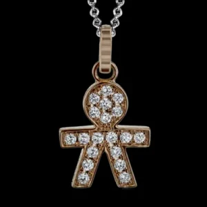 Zeghani ZP945-B Pendant in 14k Gold with Diamonds