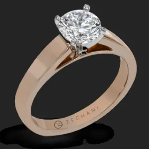 Zeghani ZR411 Engagement Ring in 14k Gold