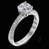 Zeghani ZR548 Engagement Ring in 14k Gold with Diamonds