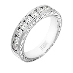 Zeghani ZR279 Engagement Ring in 14k Gold with Diamonds