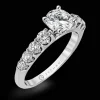 Zeghani ZR984 Engagement Ring in 14k Gold with Diamonds