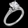 Zeghani ZR1644 Engagement Ring in 14k Gold with Diamonds
