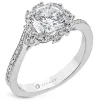 Zeghani ZR2336 Engagement Ring in 14k Gold with Diamonds