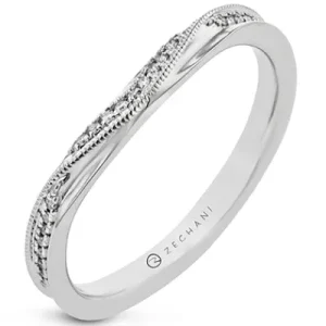 Zeghani ZR2337 Engagement Ring in 14k Gold with Diamonds