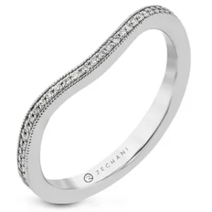 Zeghani ZR2336 Engagement Ring in 14k Gold with Diamonds