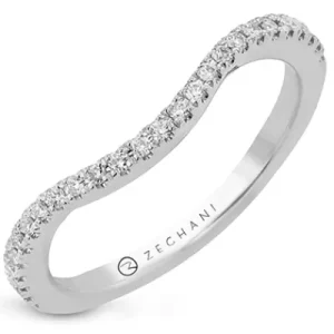 Zeghani ZR1613 Engagement Ring in 14k Gold with Diamonds
