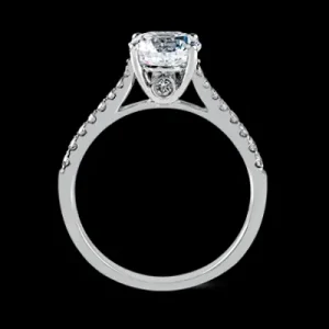 Zeghani ZR750 Engagement Ring in 14k Gold with Diamonds