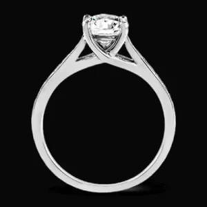 Zeghani ZR561 Engagement Ring in 14k Gold with Diamonds