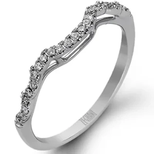 Zeghani ZR494 Engagement Ring in 14k Gold with Diamonds
