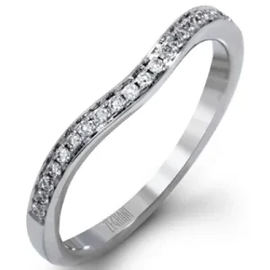 Zeghani ZR561 Engagement Ring in 14k Gold with Diamonds