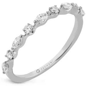 Zeghani ZR2235 Right Hand Ring in 14k Gold with Diamonds