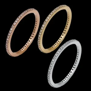 Zeghani ZR225 Right Hand Ring in 14k Gold with Diamonds