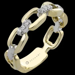 Zeghani ZR2406 Right Hand Ring in 14k Gold with Diamonds