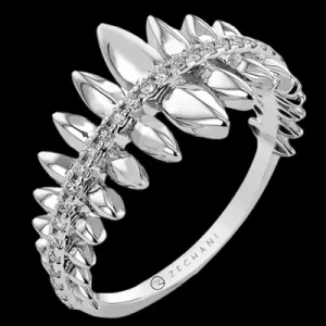 Zeghani ZR2470 Right Hand Ring in 14k Gold with Diamonds