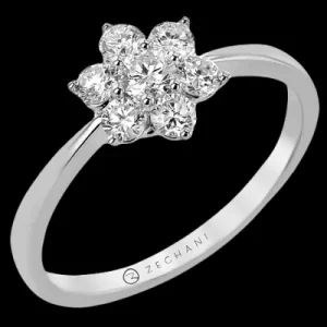 Zeghani ZR2486 Right Hand Ring in 14k Gold with Diamonds