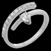 Zeghani ZR2503 Right Hand Ring in 14k Gold with Diamonds