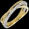 Zeghani ZR2508 Right Hand Ring in 14k Gold with Diamonds