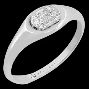 Zeghani ZR2537 Right Hand Ring in 14k Gold with Diamonds