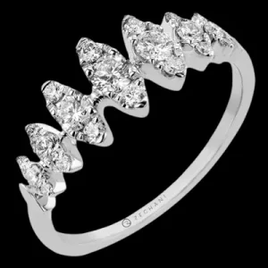 Zeghani ZR2550 Right Hand Ring in 14k Gold with Diamonds