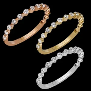 Zeghani ZR305 Right Hand Ring in 14k Gold with Diamonds