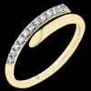 Zeghani ZR2585 Right Hand Ring in 14k Gold with Diamonds