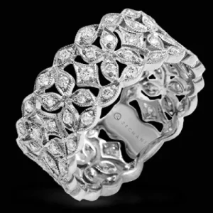 Zeghani ZR1294 Right Hand Ring in 14k Gold with Diamonds