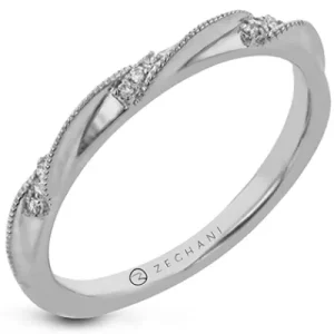 Zeghani ZR2128 Right Hand Ring in 14k Gold with Diamonds
