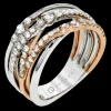 Zeghani ZR1467 Right Hand Ring in 14k Gold with Diamonds