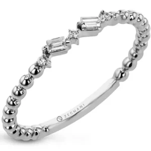 Zeghani ZR2142 Right Hand Ring in 14k Gold with Diamonds