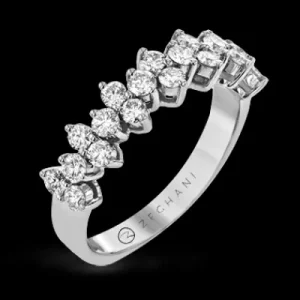 Zeghani ZR2000 Right Hand Ring in 14k Gold with Diamonds