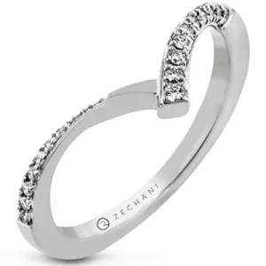 Zeghani ZR2170 Right Hand Ring in 14k Gold with Diamonds