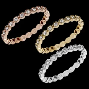Zeghani ZR219 Right Hand Ring in 14k Gold with Diamonds