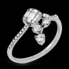 Zeghani ZR2014 Right Hand Ring in 14k Gold with Diamonds
