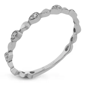 Zeghani ZR1704 Right Hand Ring in 14k Gold with Diamonds