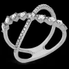 Zeghani ZR2020 Right Hand Ring in 14k Gold with Diamonds