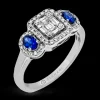 Zeghani ZR2024 Right Hand Ring in 14k Gold with Diamonds
