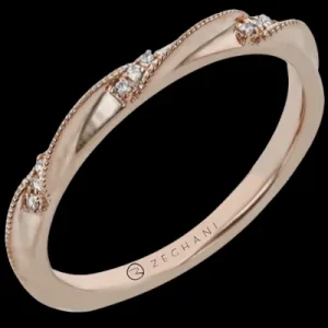 Zeghani ZR2128 Right Hand Ring in 14k Gold with Diamonds