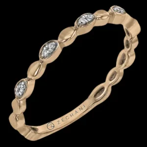 Zeghani ZR1481 Right Hand Ring in 14k Gold with Diamonds