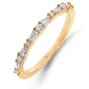 Zeghani ZR2366 Right Hand Ring in 14k Gold with Diamonds
