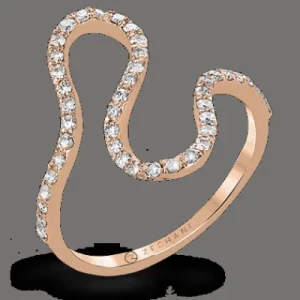 Zeghani ZR1259 Right Hand Ring in 14k Gold with Diamonds