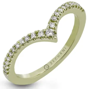 Zeghani ZR2169 Right Hand Ring in 14k Gold with Diamonds