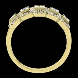 Zeghani ZR1721 Right Hand Ring in 14k Gold with Diamonds