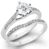 Zeghani ZR155 Wedding Set in 14k Gold with Diamonds
