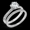 Zeghani ZR1530 Wedding Set in 14k Gold with Diamonds