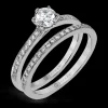 Zeghani ZR1529 Wedding Set in 14k Gold with Diamonds