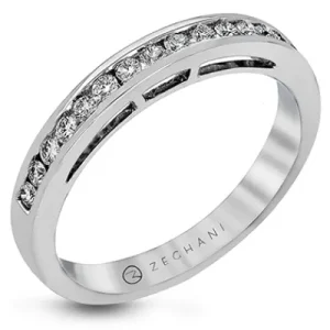 Zeghani ZR960 Wedding Set in 14k Gold with Diamonds