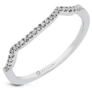 Zeghani ZR2341 Wedding Set in 14k Gold with Diamonds
