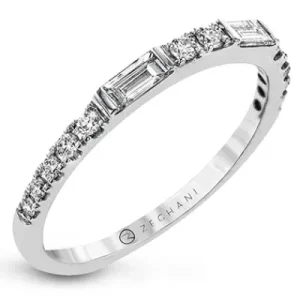 Zeghani ZR1602 Wedding Set in 14k Gold with Diamonds