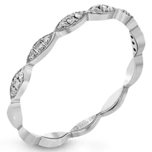 Zeghani ZR1466 Wedding Set in 14k Gold with Diamonds