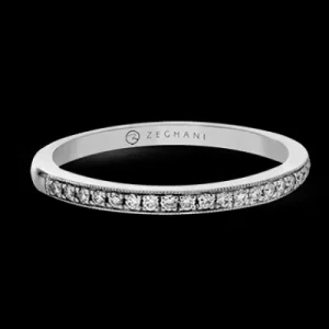 Zeghani ZR1529 Wedding Set in 14k Gold with Diamonds